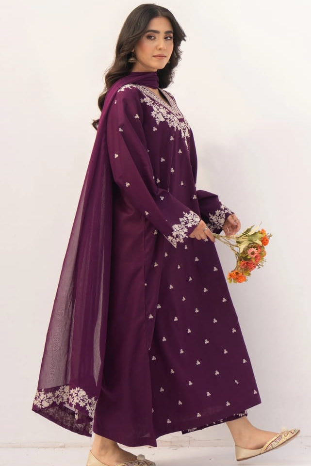 DFW-1301 Dyot Embroidery 3PC Lawn Suit