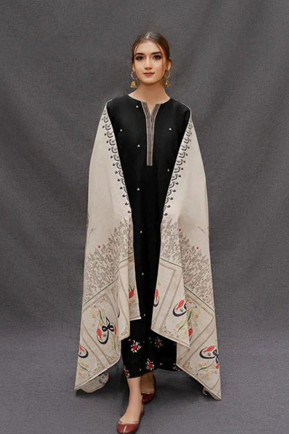 DFW-879 Beechtree Heavy Embroidery 3PC Linen Suit