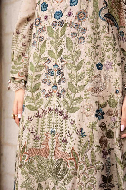 DFW-1134 Maria B Heavy  Embroidery 3PC Dhanak Suit