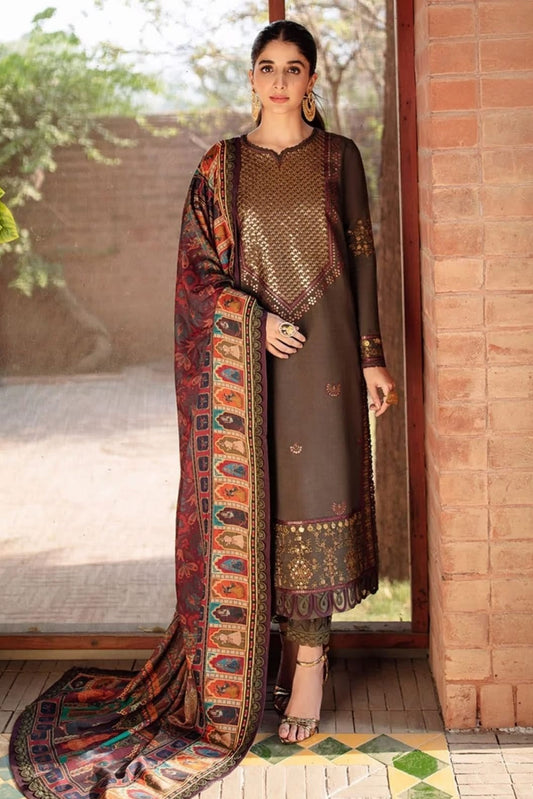 DFW-1259 Asim Jofa Embroidery 3PC Linen Suit