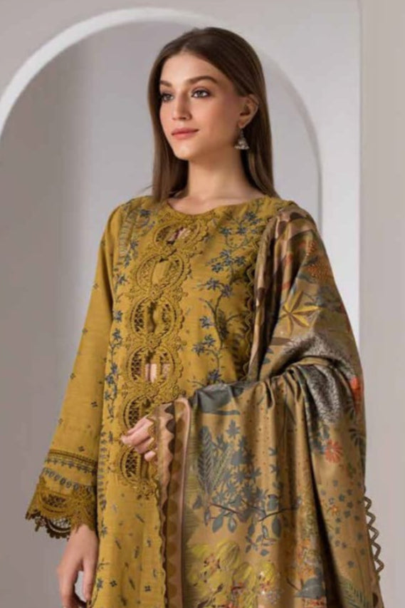 DFW-1005 Sobia Nazir Heavy Embroidery 3PC Dhanak Suit