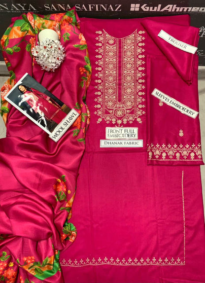 DFW-1174 Kokum Embroidery 3PC Dhanak Suit
