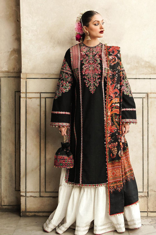 DFW-1073 Hussain Rehar Heavy Embroidery 3PC Dhanak Suit