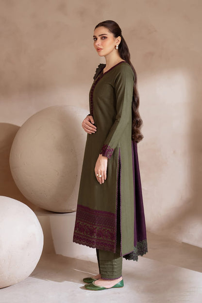 DFW-1190 Iznik Embroidery 3PC Dhanak Suit