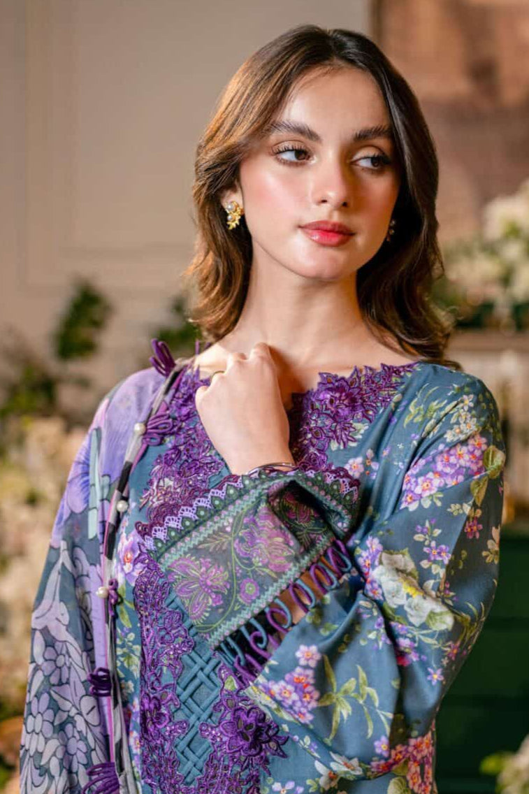 DFW-142 Jade Embroidery 3Pc Lawn Dress