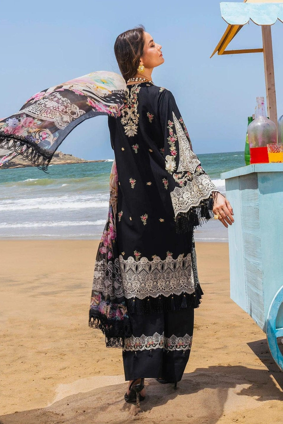 DFW-1150 Sahane Heavy Embroidery 3PC Dhanak Suit