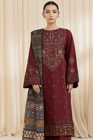 DFW-1269 Sapphire Embroidery 3PC Lawn Suit