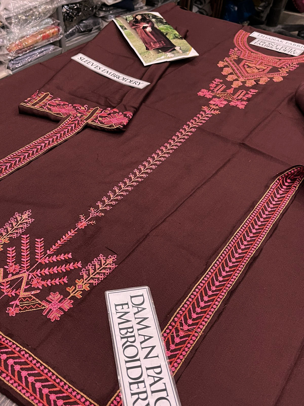 DFW-1216 Sapphire Embroidery 2PC Dhanak Suit