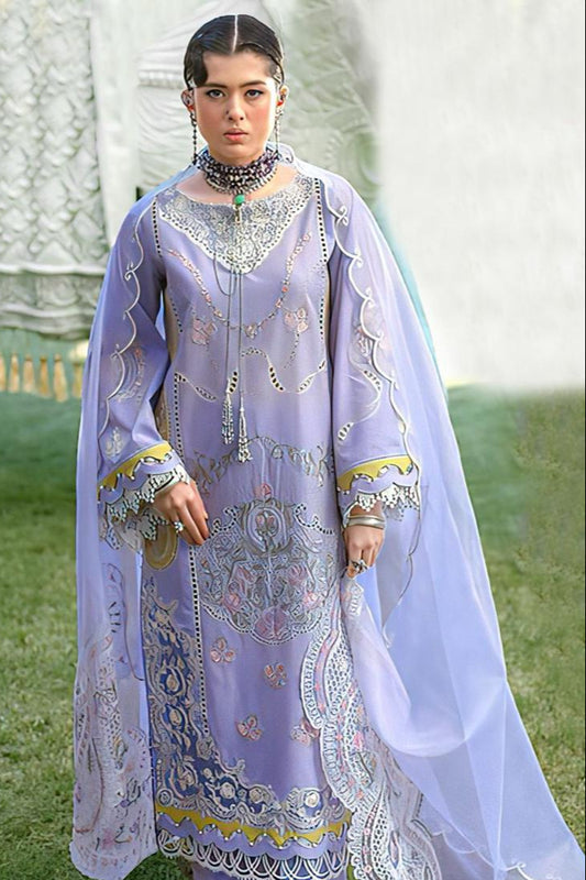 DFW-714 Zara Shah Jahan Heavy Embroidery 3Pc Lawn Suit