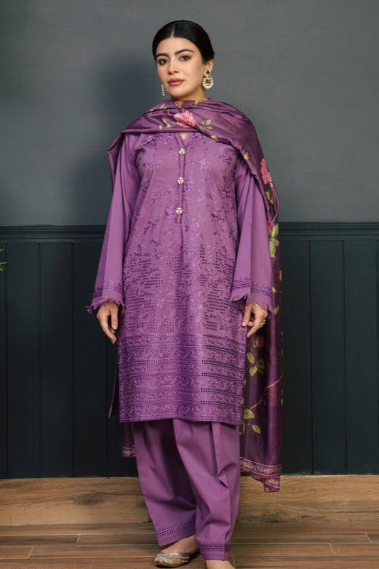 DFW-746 Kokum Heavy Embroidery 3Pc Lawn Suit