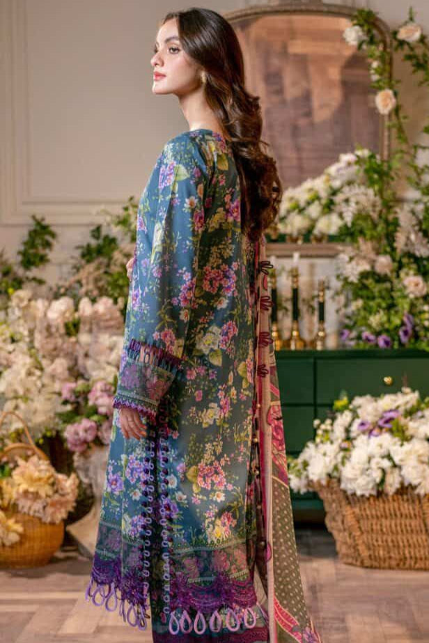 DFW-142 Jade Embroidery 3Pc Lawn Dress