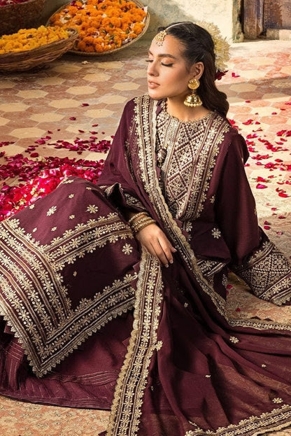 DFW-1067 Asim Jofa Heavy Embroidery 3PC Dhanak Suit