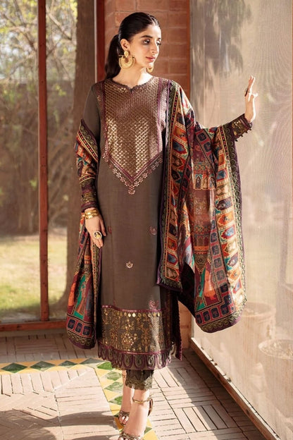 DFW-1259 Asim Jofa Embroidery 3PC Linen Suit