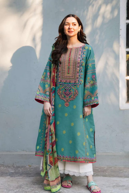 DFW-1217 Zara Shah Jahan Embroidery 3PC Dhanak Suit