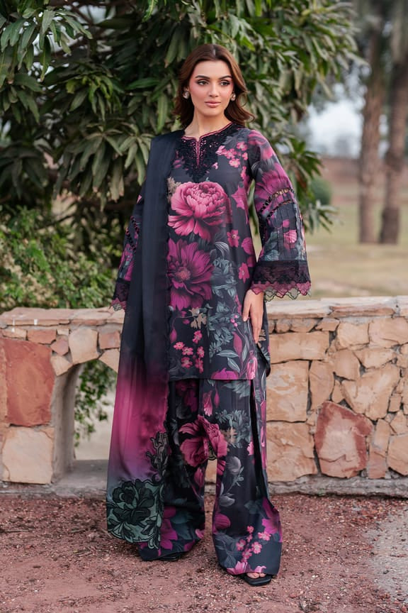 DFW-1202 Iznik Embroidery 3PC Karandi Suit