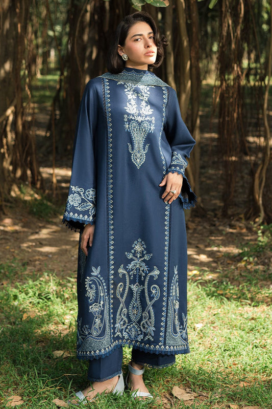 DFW-1052 Sapphire Embroidery 3PC Dhanak Suit