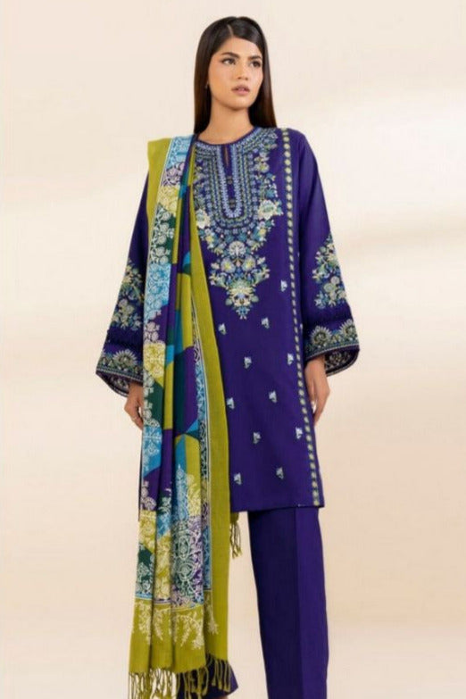 DFW-432 Sapphira Heavy Embroidery 3Pc Lawn Suit