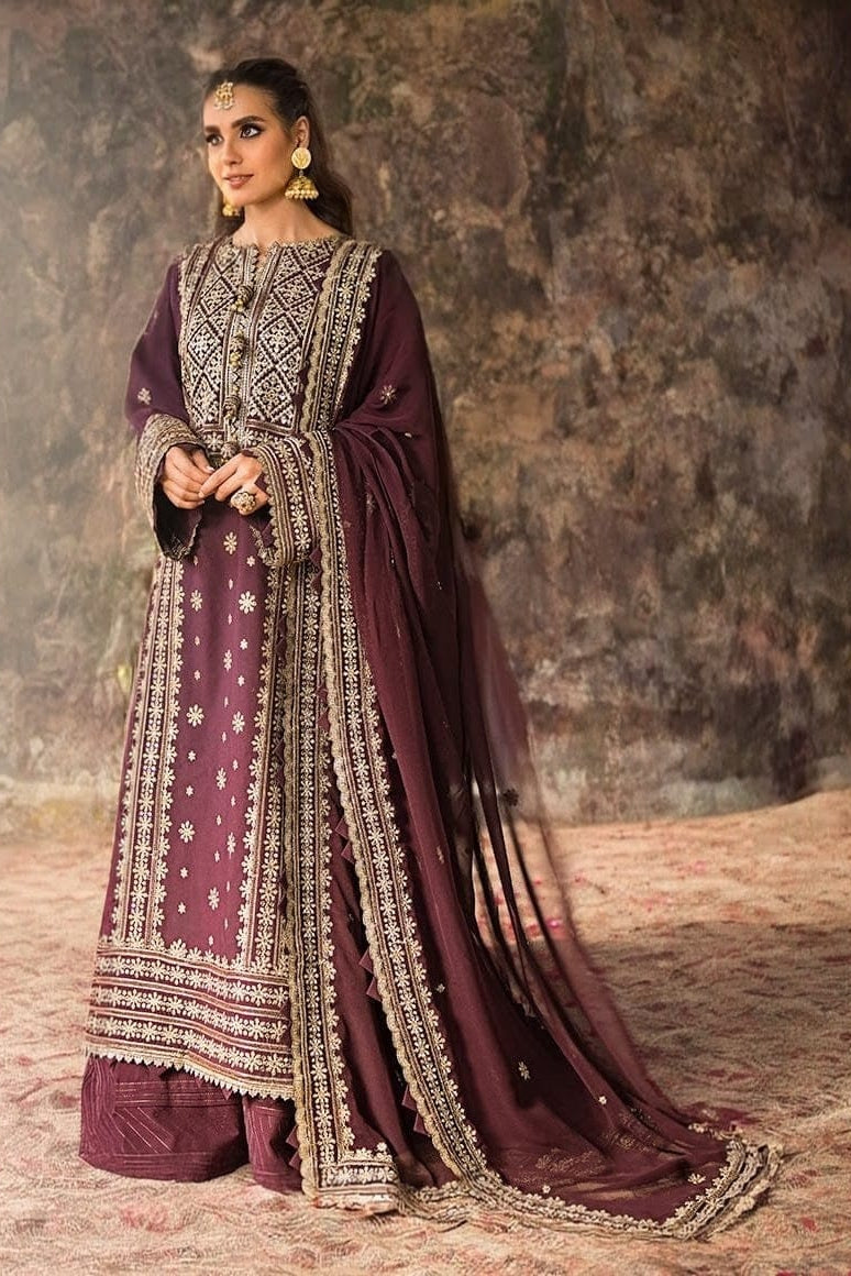 DFW-1067 Asim Jofa Heavy Embroidery 3PC Dhanak Suit