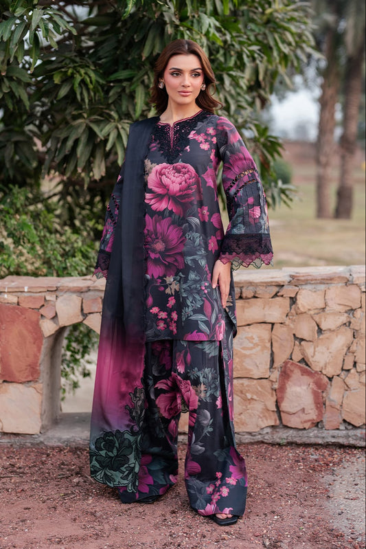 DFW-1106 Iznik Embroidery 3PC Karandi Suit