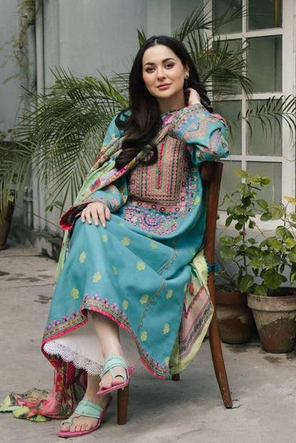 DFW-1217 Zara Shah Jahan Embroidery 3PC Dhanak Suit