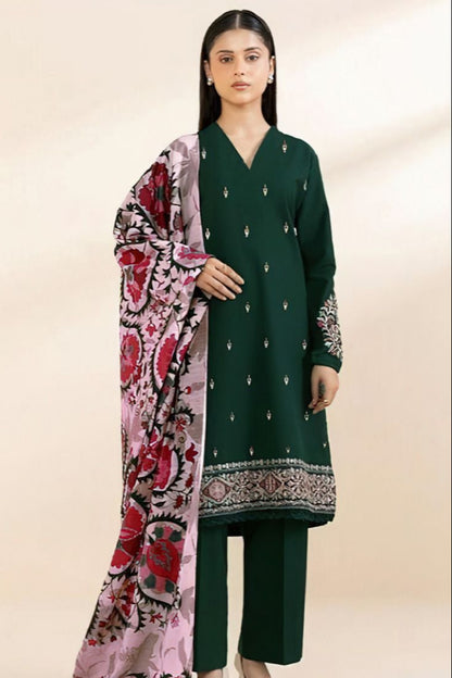 DFW-420 Sapphire Heavy Embroidery 3Pc Lawn Suit