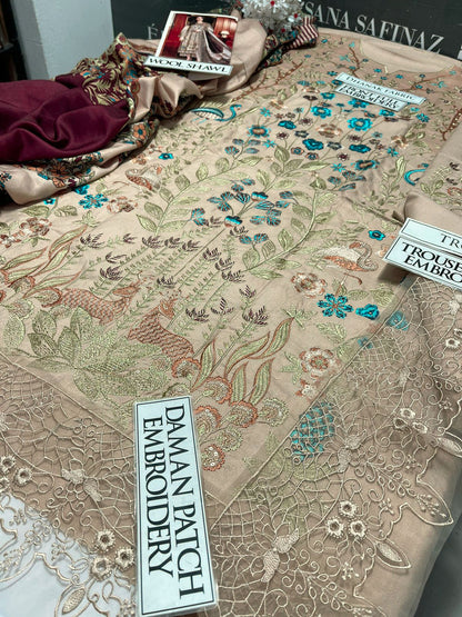 DFW-1134 Maria B Heavy  Embroidery 3PC Dhanak Suit