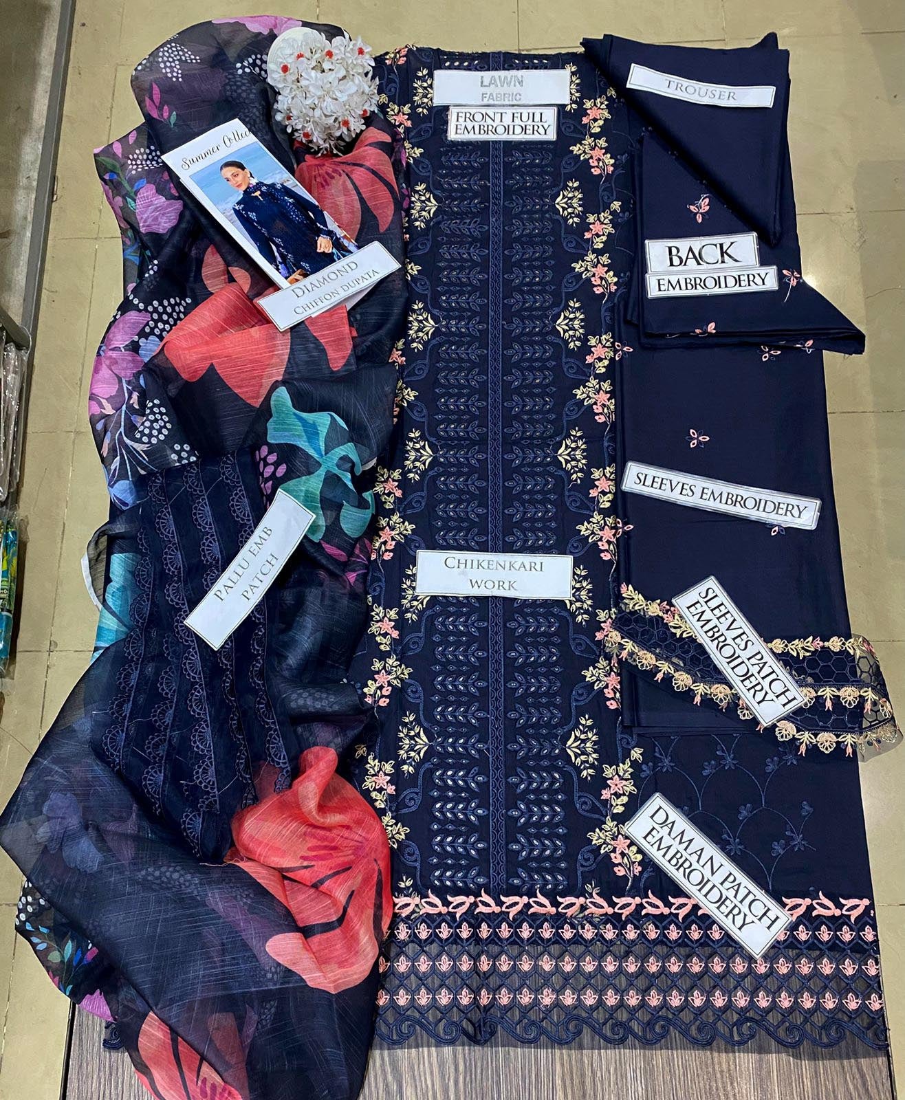 DFW-1337 Rang Rasiya Embroidery 3PC Lawn Suit