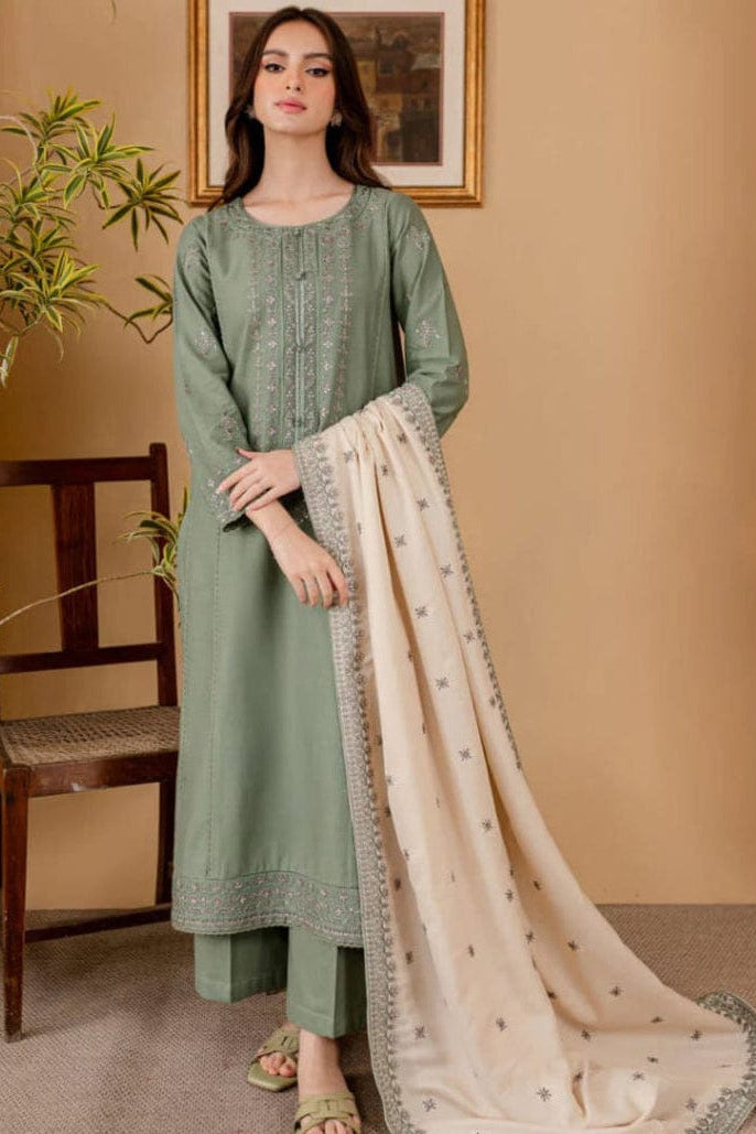 DFW-1096 Batik Embroidery 3PC Dhanak Suit