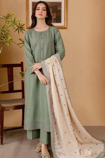 DFW-1096 Batik Embroidery 3PC Dhanak Suit