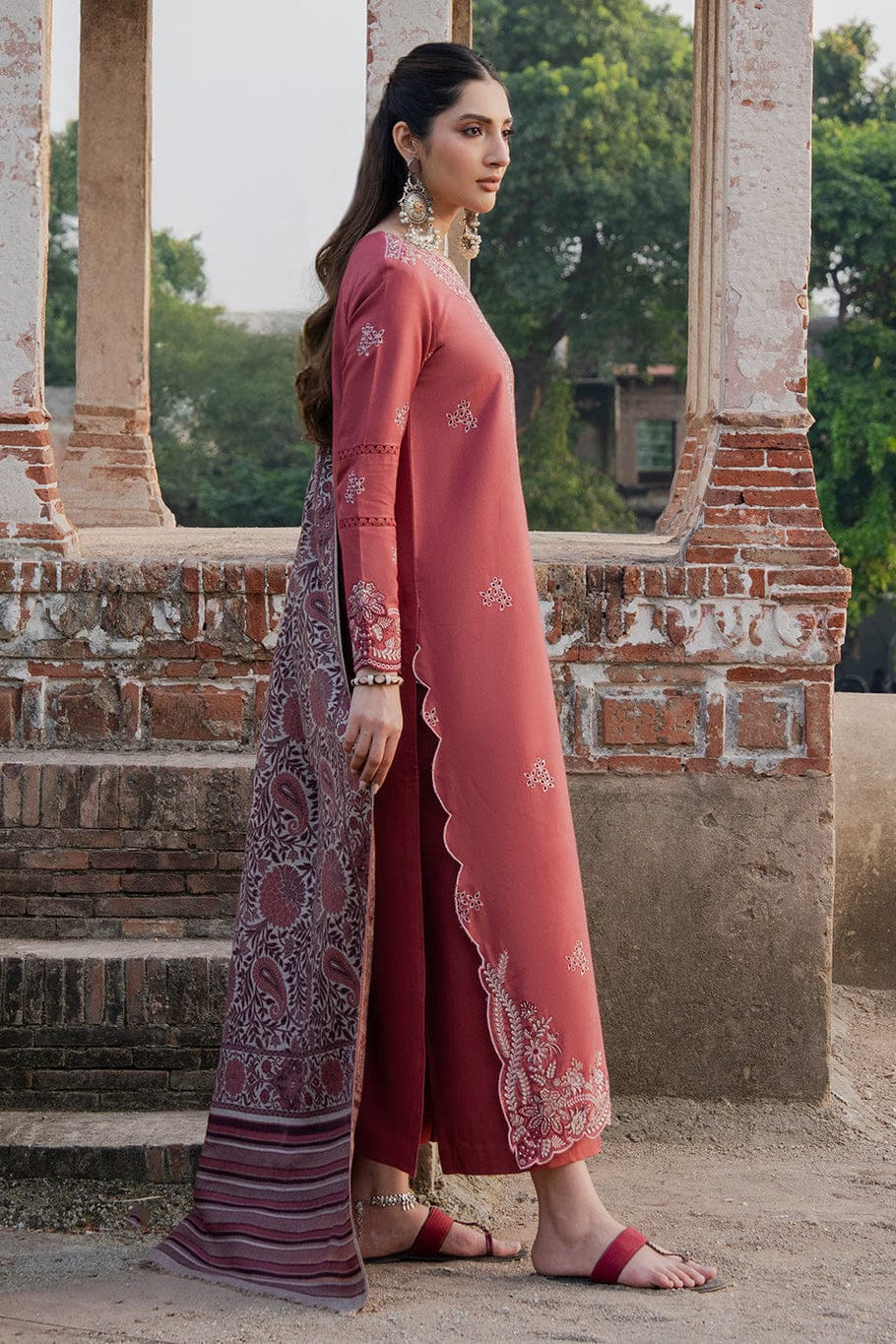 DFW-1244 Izel Embroidery 3PC Dhanak Suit