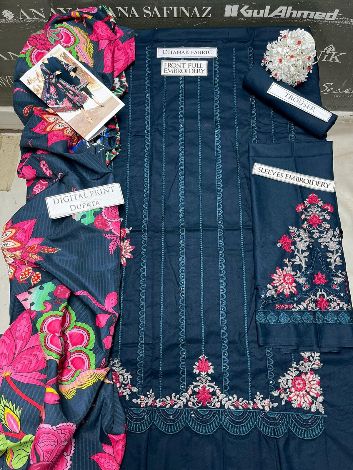 DFW-1008 Maria B Heavy Embroidery 3PC Dhanak Suit