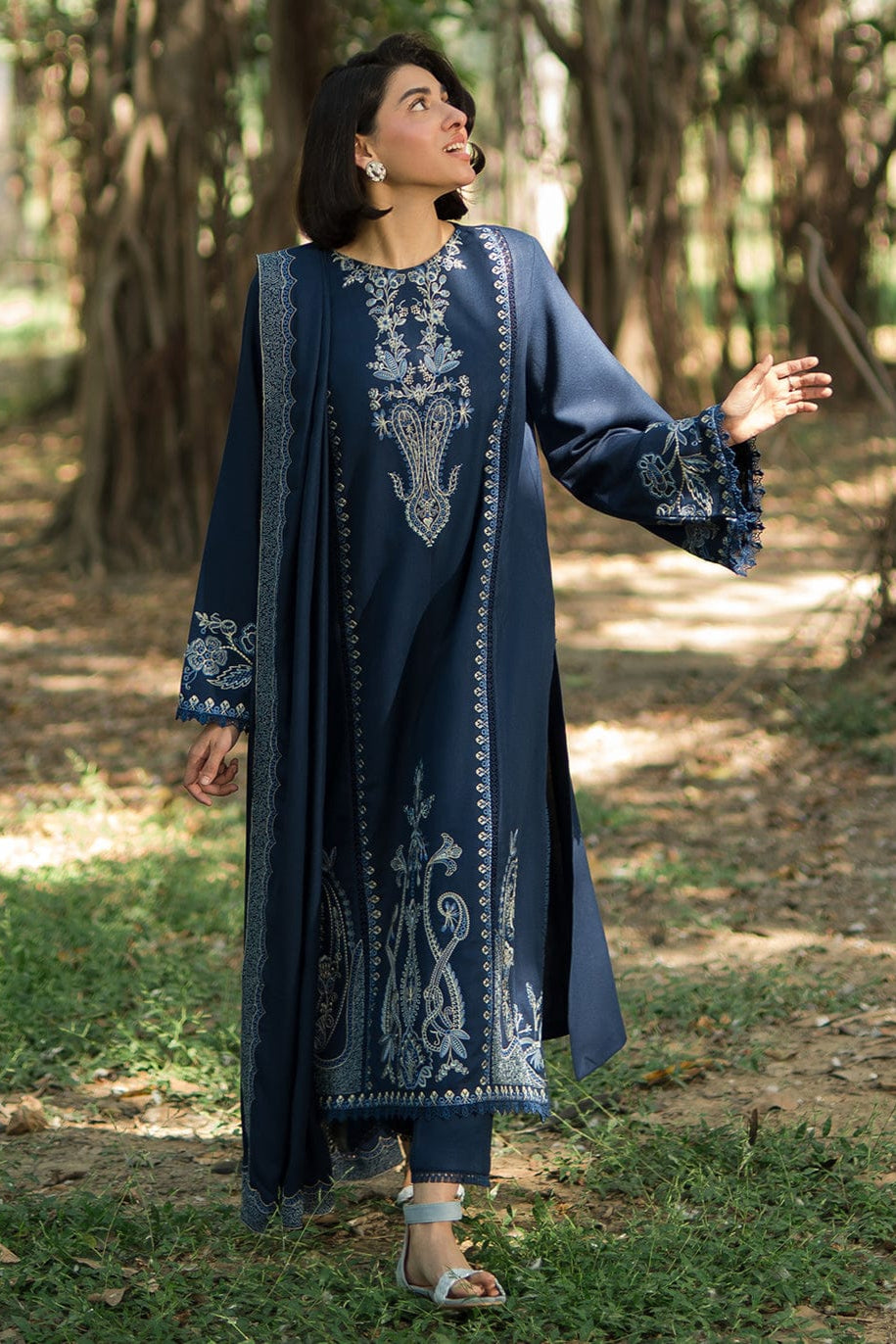DFW-1052 Sapphire Embroidery 3PC Dhanak Suit