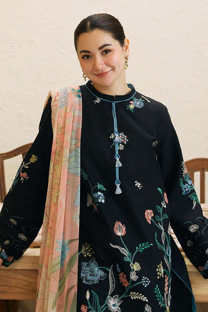 DFW-881 Zara Shah  Jahan Heavy Embroidery 3PC Linen Suit