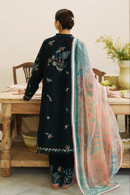 DFW-881 Zara Shah  Jahan Heavy Embroidery 3PC Linen Suit