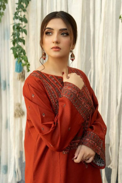 DFW-992 A Sling Heavy Embroidery 3PC Dhanak Suit