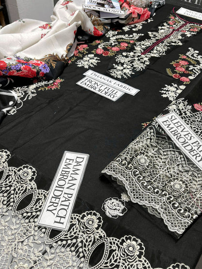 DFW-1150 Sahane Heavy Embroidery 3PC Dhanak Suit