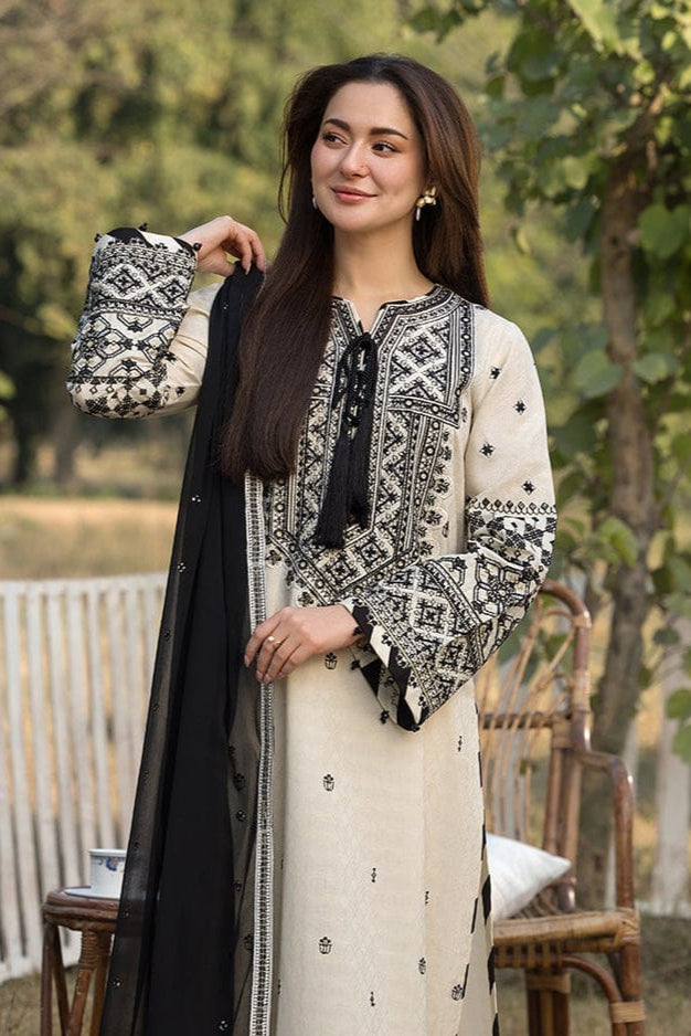 DFW-1040 Qalamkar Embroidery 3PC Dhanak Suit