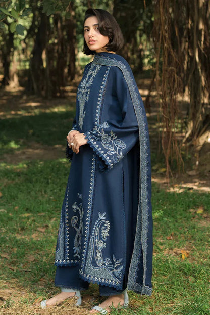 DFW-1052 Sapphire Embroidery 3PC Dhanak Suit