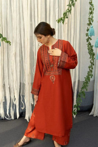 DFW-992 A Sling Heavy Embroidery 3PC Dhanak Suit