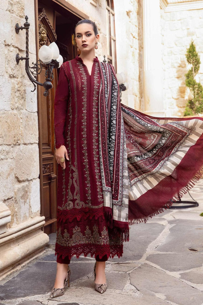 DFW-916 Maria B Heavy Embroidery 3PC Dhanak Suit