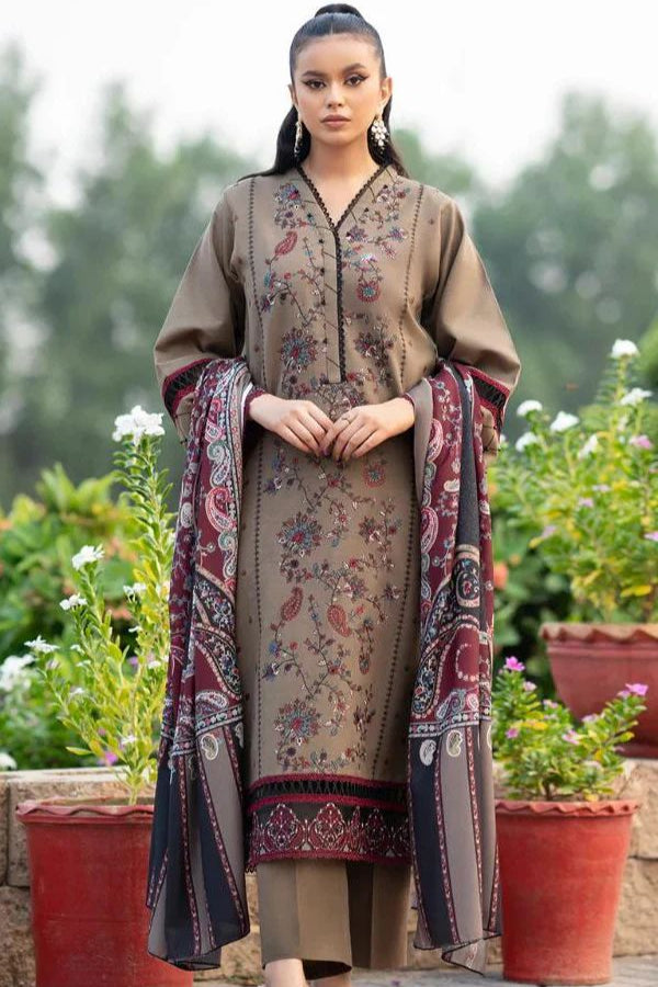 DFW-378 Sapphira Heavy Embroidery 3Pc Lawn Suit