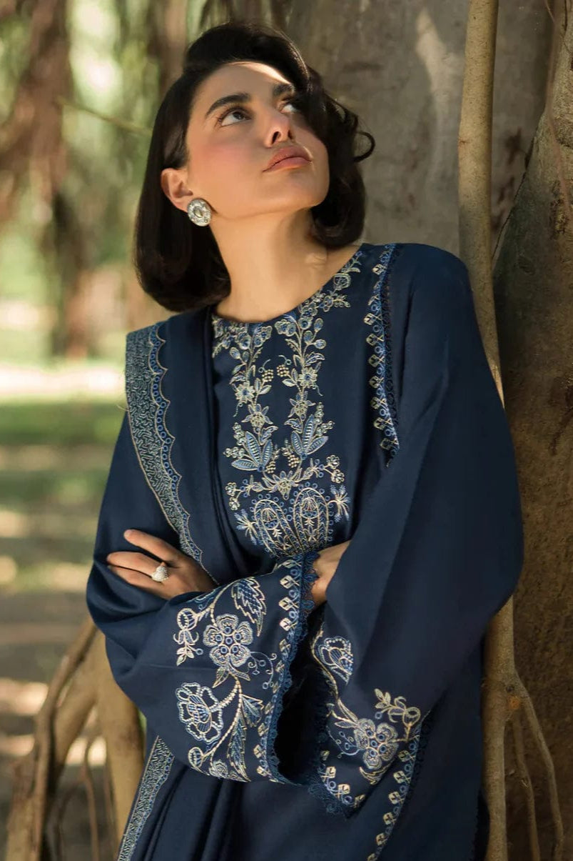 DFW-1052 Sapphire Embroidery 3PC Dhanak Suit