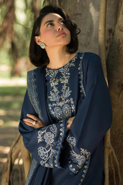 DFW-1052 Sapphire Embroidery 3PC Dhanak Suit