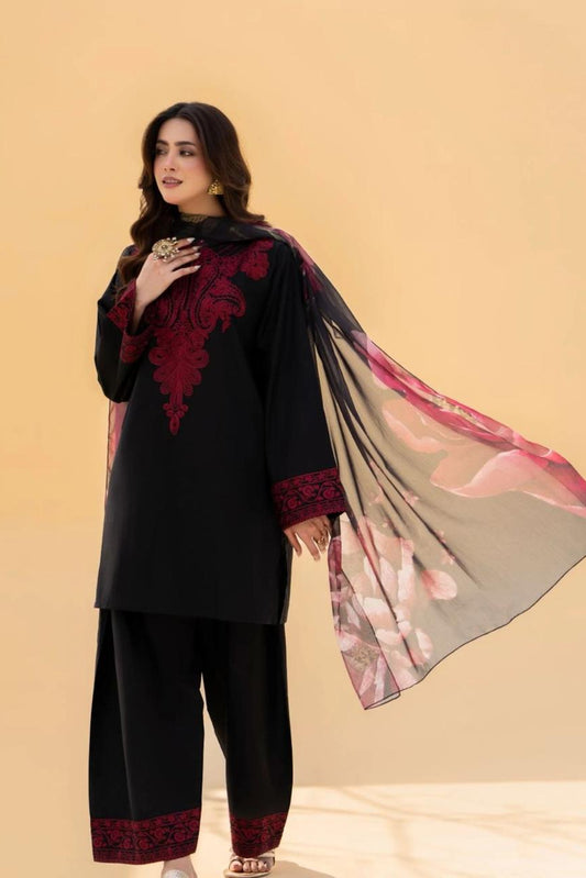 DFW-1161 Sapphire Embroidery 2PC Dhanak Suit