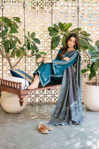 DFW-1175 Izel Embroidery 3PC Dhanak Suit