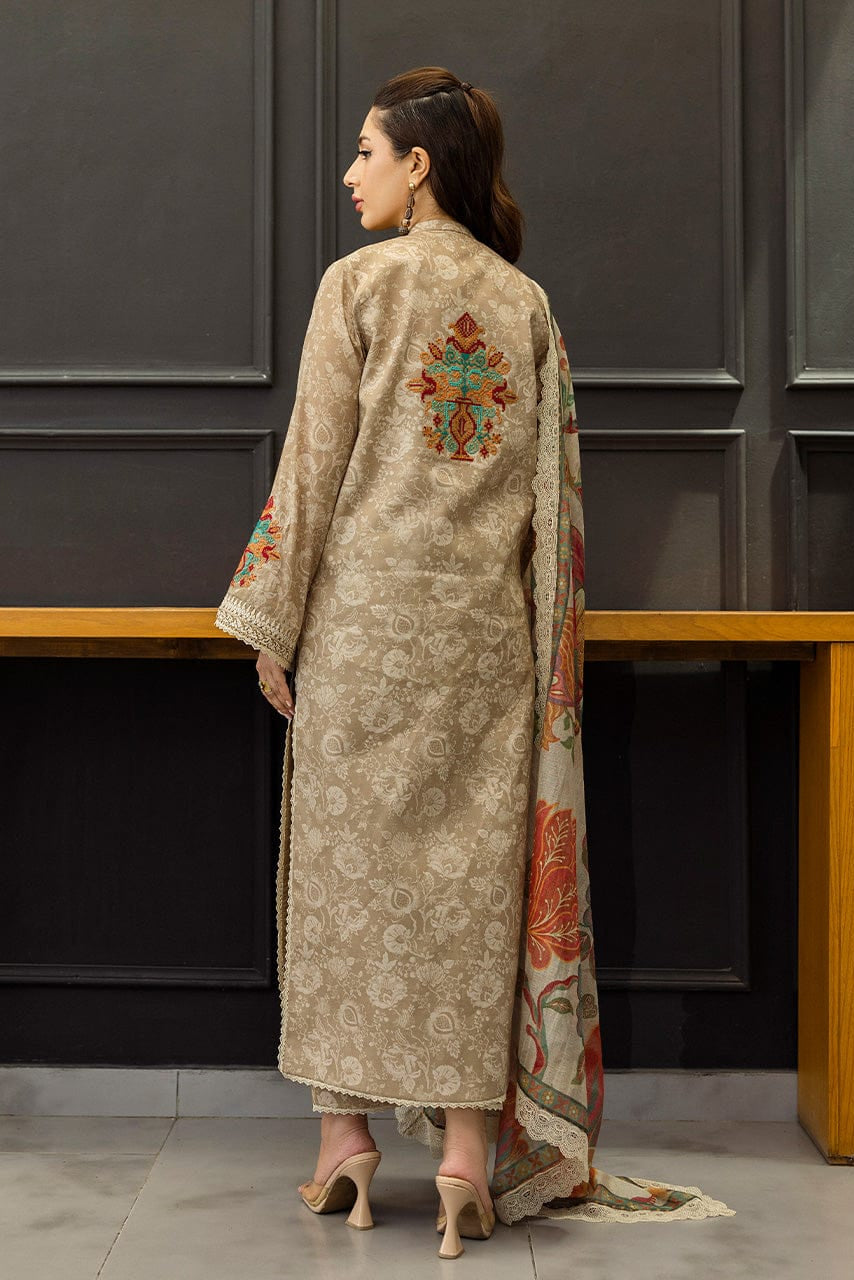 DFW-1191 Zainab Chottani Embroidery 3PC Karandi Suit