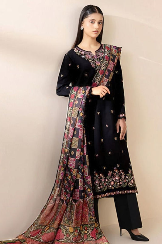 DFW-421 Sapphire Heavy Embroidery 3Pc Lawn Suit