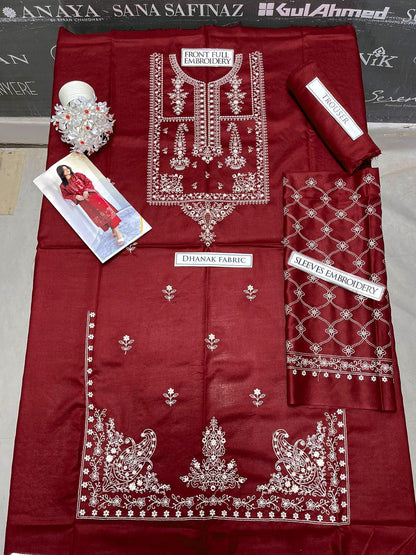 DFW-1009 Sapphire Embroidery 2PC Dhanak Suit