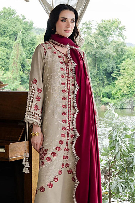 DFW-1209 Faiza Faisal Embroidery 3PC Dhanak Suit