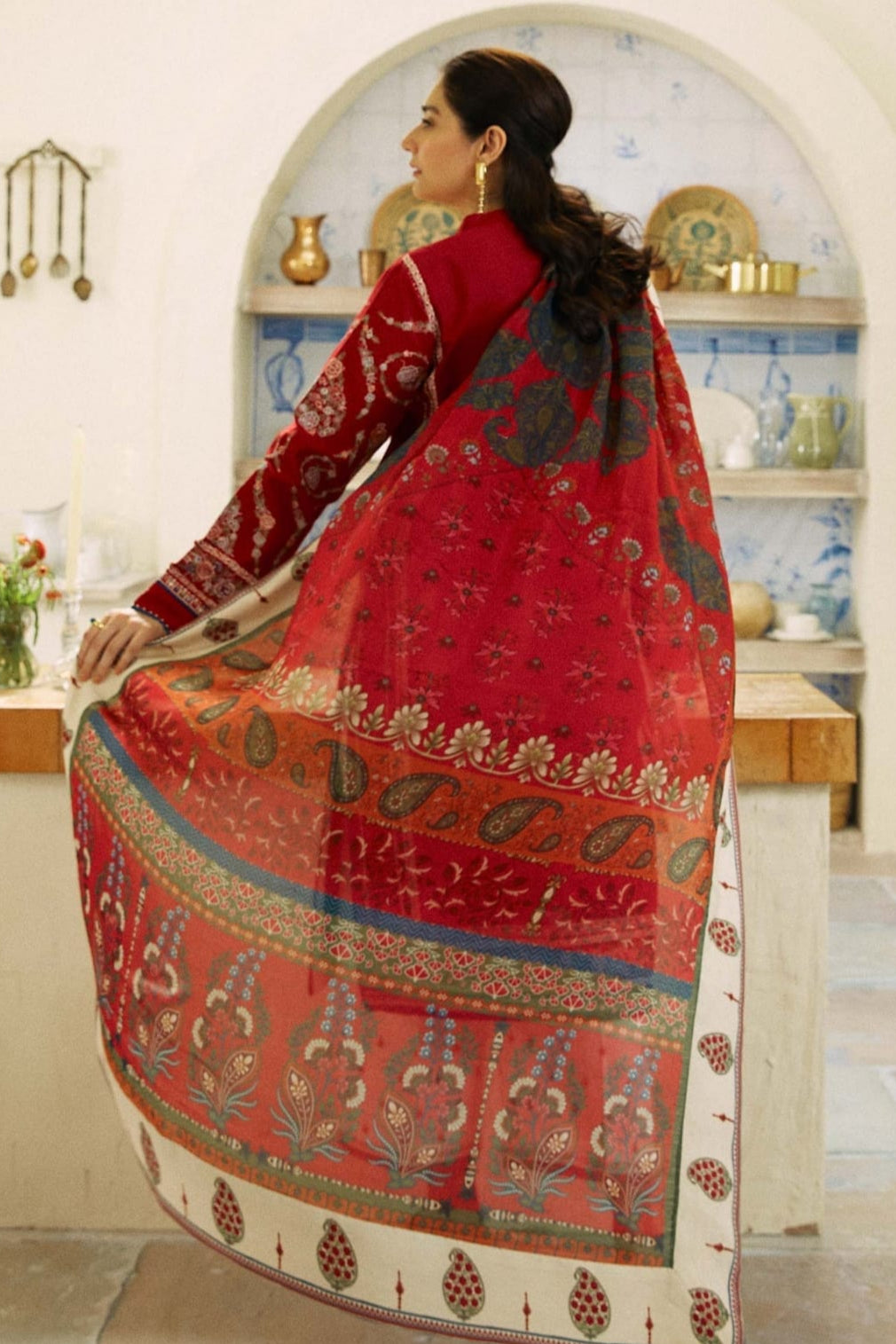 DFW-978 CoCo Heavy Embroidery 3PC Dhanak Suit